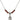Saint Anthony Birthstone Necklace | 1/2 inch | 4mm Beads  Garnet Sterling Silver
