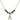 Saint Apollonia Birthstone Necklace | 1/2 inch | 4mm Beads  Garnet Sterling Silver
