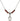 Saint Apollonia Birthstone Necklace | 1/2 inch | 4mm Beads  Garnet Sterling Silver