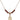 Saint Augustine Birthstone Necklace | 1/2 inch | 4mm Beads  Garnet 14kt Gold Filled