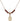Saint Augustine Birthstone Necklace | 1/2 inch | 4mm Beads  Garnet 14kt Gold Filled