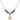 Saint Boniface Birthstone Necklace | 1/2 inch | 4mm Beads  Garnet 14kt Gold Filled