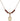 Saint Boniface Birthstone Necklace | 1/2 inch | 4mm Beads  Garnet 14kt Gold Filled
