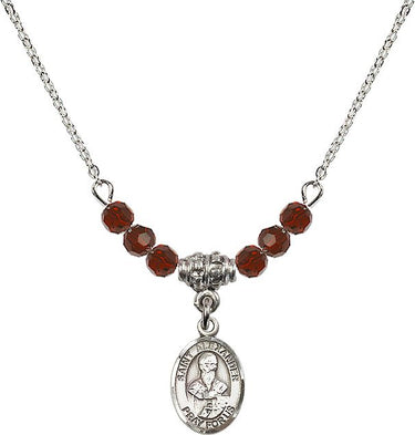 St. Alexander Constantinople Birthstone Necklace | 1/2 inch