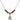 Saint Bernadette Birthstone Necklace | 1/2 inch | 4mm Beads  Garnet Sterling Silver