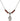 Saint Bernadette Birthstone Necklace | 1/2 inch | 4mm Beads  Garnet Sterling Silver