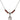 Saint Brendan the Navigator Birthstone Necklace | 1/2 inch | 4mm Beads  Garnet Sterling Silver