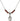Saint Brendan the Navigator Birthstone Necklace | 1/2 inch | 4mm Beads  Garnet Sterling Silver