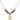 Saint Daniel Birthstone Necklace | 1/2 inch | 4mm Beads  Garnet 14kt Gold Filled