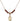 Saint Daniel Birthstone Necklace | 1/2 inch | 4mm Beads  Garnet 14kt Gold Filled