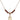 Saint Dennis Birthstone Necklace | 1/2 inch | 4mm Beads  Garnet 14kt Gold Filled