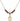Saint Dennis Birthstone Necklace | 1/2 inch | 4mm Beads  Garnet 14kt Gold Filled