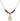 Saint Edward the Confessor Birthstone Necklace | 1/2 inch | 4mm Beads  Garnet 14kt Gold Filled