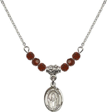 St. David of Wales Birthstone Necklace | 1/2 inch | 4mm Beads