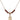 Saint Dominic de Guzman Birthstone Necklace | 1/2 inch | 4mm Beads  Garnet 14kt Gold Filled