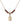 Saint Dominic de Guzman Birthstone Necklace | 1/2 inch | 4mm Beads  Garnet 14kt Gold Filled