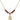 Saint Florian Birthstone Necklace | 1/2 inch | 4mm Beads  Garnet 14kt Gold Filled