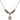 Saint Francis of Assisi Birthstone Necklace | 1/2 inch | 4mm Beads  Garnet Sterling Silver