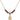 Saint George Birthstone Necklace | 1/2 inch | 4mm Beads  Garnet 14kt Gold Filled