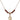 Holy Spirit Birthstone Necklace | 1/2 inch | 4mm Beads  Garnet 14kt Gold Filled