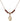 Holy Spirit Birthstone Necklace | 1/2 inch | 4mm Beads  Garnet 14kt Gold Filled