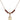 Saint Gregory the Great Birthstone Necklace | 1/2 inch | 4mm Beads  Garnet 14kt Gold Filled