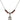 Saint Jason Birthstone Necklace | 1/2 inch | 4mm Beads  Garnet Sterling Silver