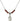 Saint Joan of Arc Birthstone Necklace | 1/2 inch | 4mm Beads  Garnet Sterling Silver