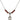 Saint John Bosco Birthstone Necklace | 1/2 inch | 4mm Beads  Garnet Sterling Silver