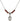 Saint John Bosco Birthstone Necklace | 1/2 inch | 4mm Beads  Garnet Sterling Silver