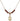 Saint Joshua Birthstone Necklace | 1/2 inch | 4mm Beads  Garnet 14kt Gold Filled