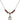 Saint Jude Thaddeus Birthstone Necklace | 1/2 inch | 4mm Beads  Garnet Sterling Silver