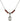 Saint Jude Thaddeus Birthstone Necklace | 1/2 inch | 4mm Beads  Garnet Sterling Silver