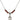 Saint Lucia of Syracuse Birthstone Necklace | 1/2 inch | 4mm Beads  Garnet Sterling Silver