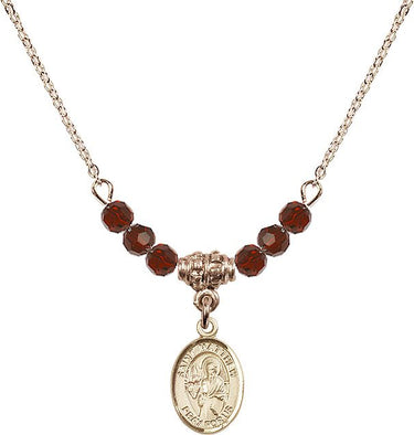 Saint Matthew the Apostle Birthstone Necklace | 1/2 inch
