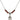 Saint Patrick Birthstone Necklace | 1/2 inch | 4mm Beads  Garnet Sterling Silver