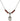 Saint Patrick Birthstone Necklace | 1/2 inch | 4mm Beads  Garnet Sterling Silver