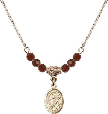 Collar de nacimiento de San Martín de Porres | 1,27 cm | Cuentas de 4 mm