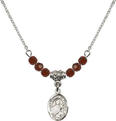 Collar de nacimiento de San Martín de Porres | 1,27 cm | Cuentas de 4 mm