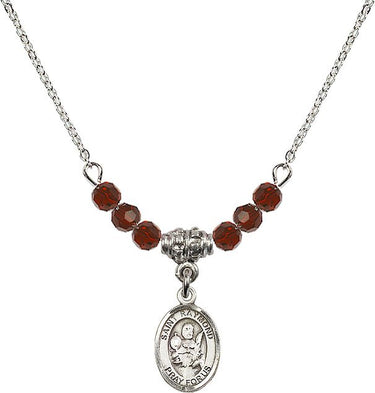 Collar con piedra natal de San Ramón Nonato | 1/2 pulgada