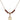 Saint Richard Birthstone Necklace | 1/2 inch | 4mm Beads  Garnet 14kt Gold Filled