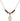 Saint Richard Birthstone Necklace | 1/2 inch | 4mm Beads  Garnet 14kt Gold Filled