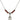 Saint Rose of Lima Birthstone Necklace | 1/2 inch | 4mm Beads  Garnet Sterling Silver