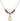 Saint Robert Bellarmine Birthstone Necklace | 1/2 inch | 4mm Beads  Garnet 14kt Gold Filled