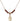 Saint Sebastian Birthstone Necklace | 1/2 inch | 4mm Beads  Garnet 14kt Gold Filled