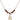 Our Lady Star of the Sea Birthstone Necklace | 1/2 inch | 4mm Beads  Garnet 14kt Gold Filled