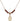 Our Lady Star of the Sea Birthstone Necklace | 1/2 inch | 4mm Beads  Garnet 14kt Gold Filled