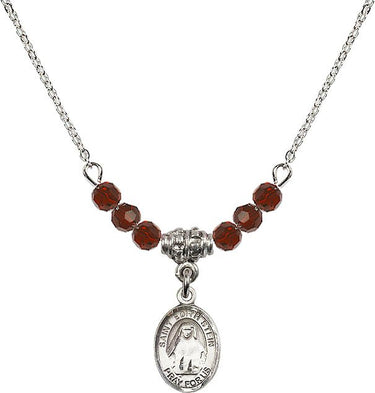 St. Edith Stein Birthstone Necklace | 1/2 inch | 4mm Beads