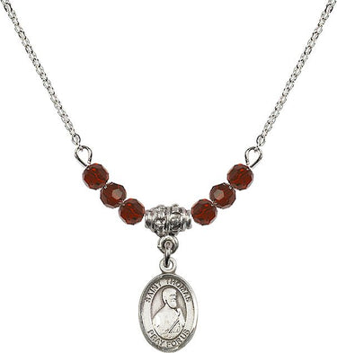 St. Thomas the Apostle Birthstone Necklace | 1/2 inch | 4mm Beads