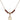 Saint Thomas More Birthstone Necklace | 1/2 inch | 4mm Beads  Garnet 14kt Gold Filled